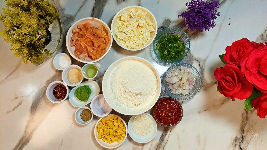 Ingredients of Chicken Tikka Pizza Recipe By The Spicy Trail Easy Chicken Pizza Pizza Dough