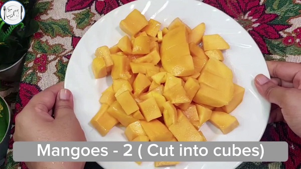 1st step of Mango Ice Cream Recipe