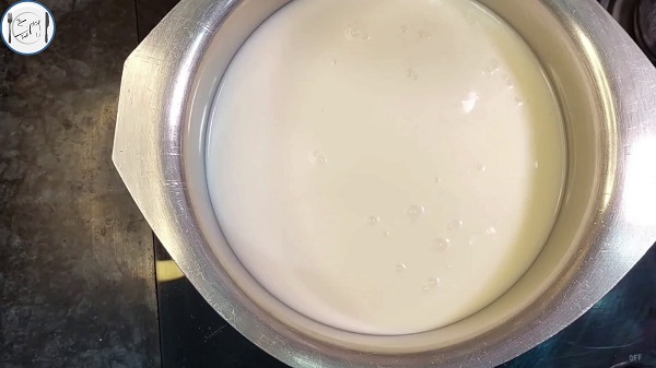 1st step of Mozzarella Cheese Recipe