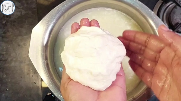 5th step of Mozzarella Cheese Recipe