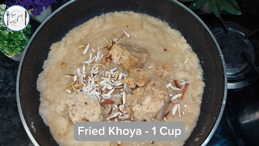 5th step of Suji Ka Halwa Recipe by The Spicy Trail