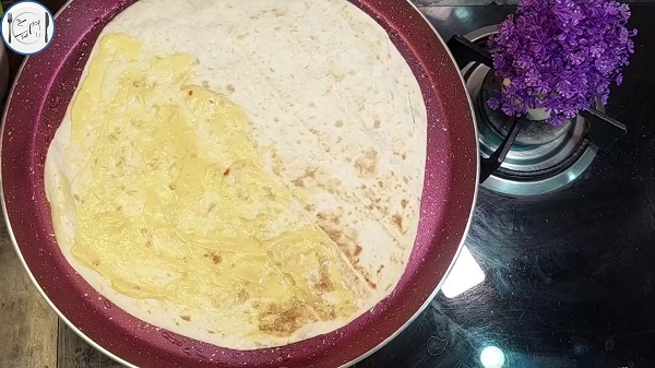 6th step of Chicken Cheese Quesadillas