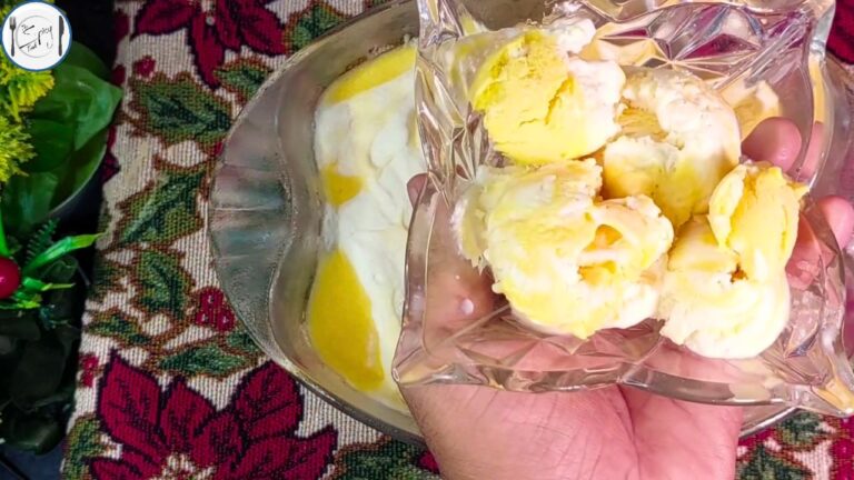 Mango Ice Cream Recipe By The Spicy Trail | Easiest Ice Cream Recipe |