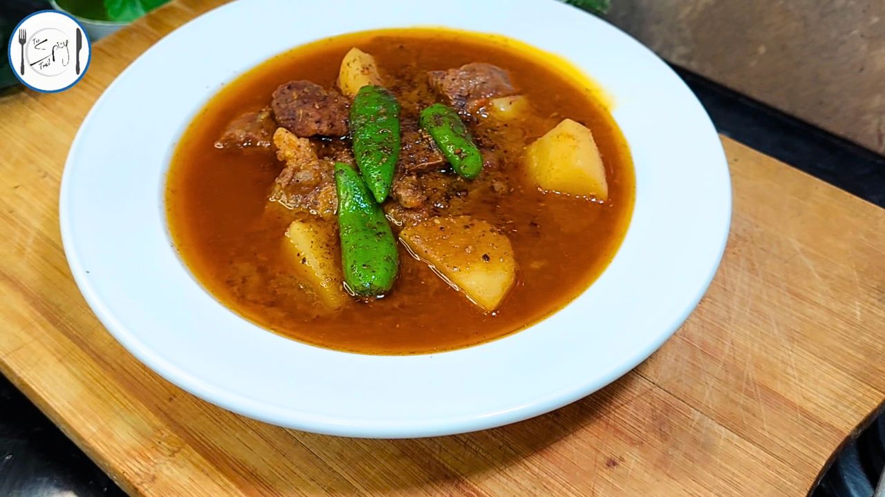 featured image of Aloo Gosht Recipe By The Spicy Trail Easy Alu Gosht