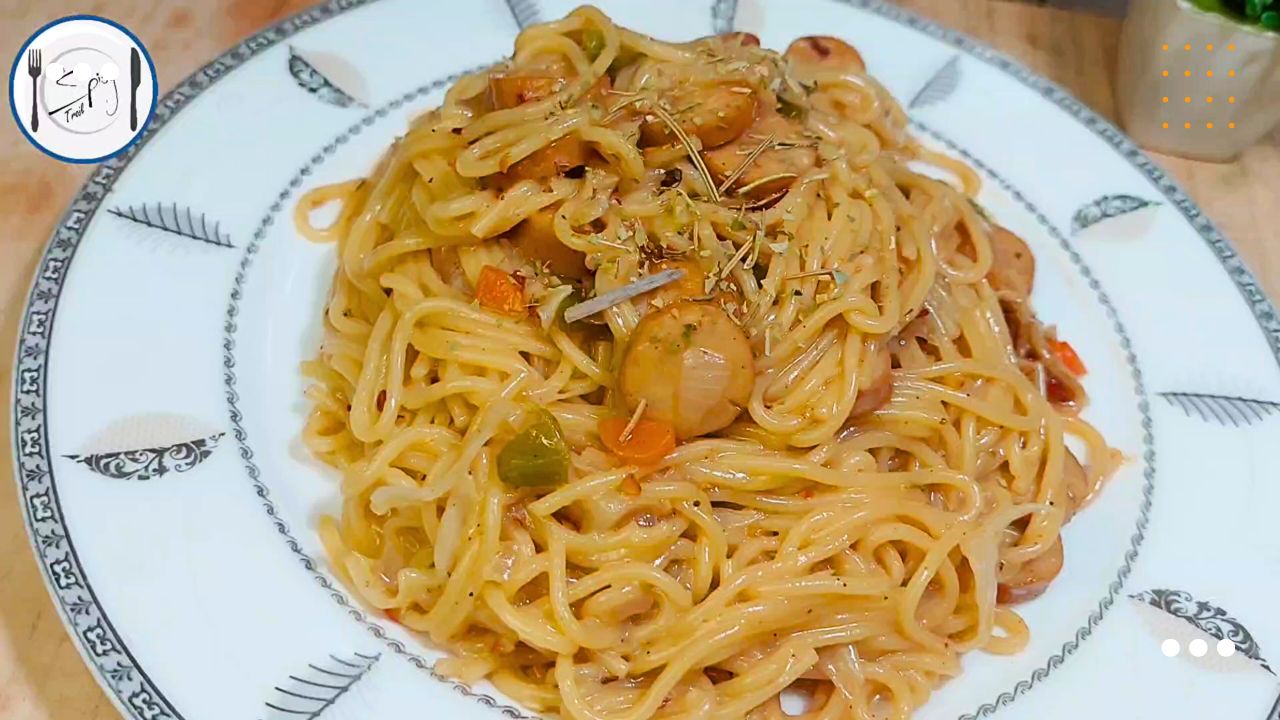 featured image of One Pot Spaghetti Recipe By The Spicy Trail One Pot Pasta Sausage Spaghetti Quick Pasta