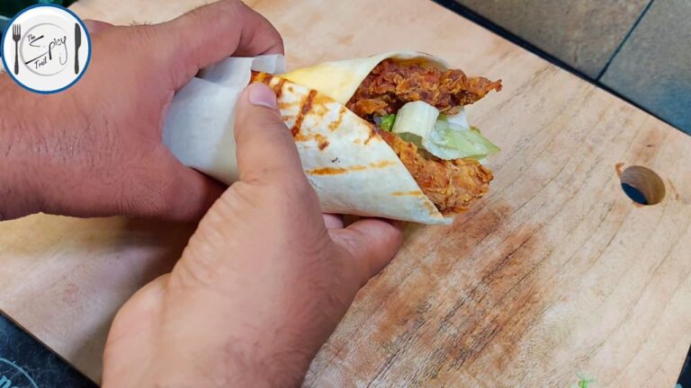 Tortilla Wrap Recipe By The Spicy Trail | Crispy Chicken Wrap | Chicken Tender Wrap | Crunch Wrap