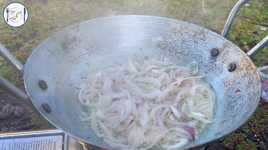 1st step of Yogurt Chicken Recipe By The Spicy Trail Cooked at Ratti Gali Lake Kashmir Outdoor Cooking Travel Diaries 1.0