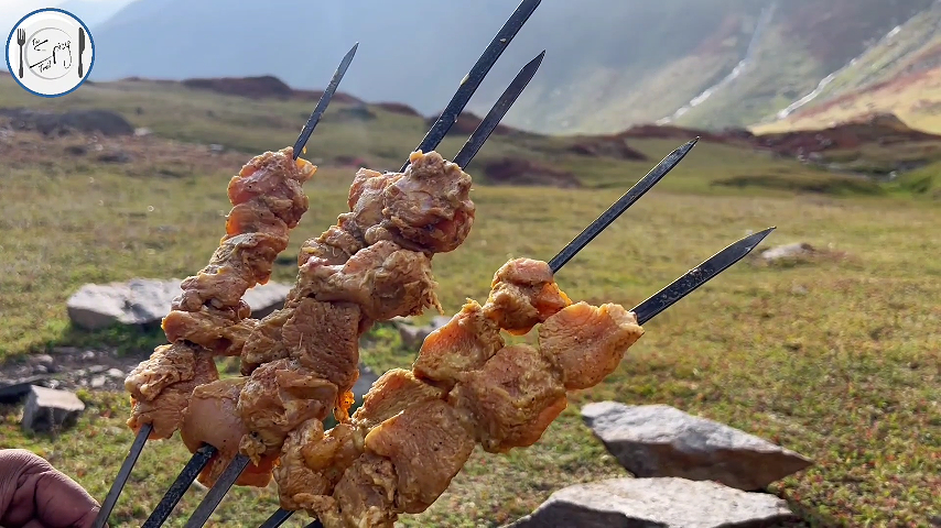 2nd step of Chicken Tikka Recipe By The Spicy Trail Cooked at Patlian Lake Base Camp Kashmir Outdoor Cooking Travel Diaries 1.0