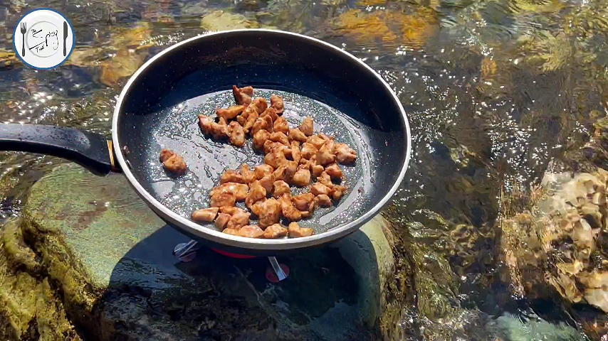 2nd step of Creamy Chicken Recipe By The Spicy Trail Cooked at Taobat Kashmir Creamy Chicken Curry Outdoor Cooking Travel Diaries 1.0