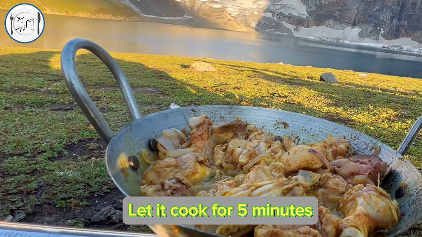 3rd step of Yogurt Chicken Recipe By The Spicy Trail Cooked at Ratti Gali Lake Kashmir Outdoor Cooking Travel Diaries 1.0