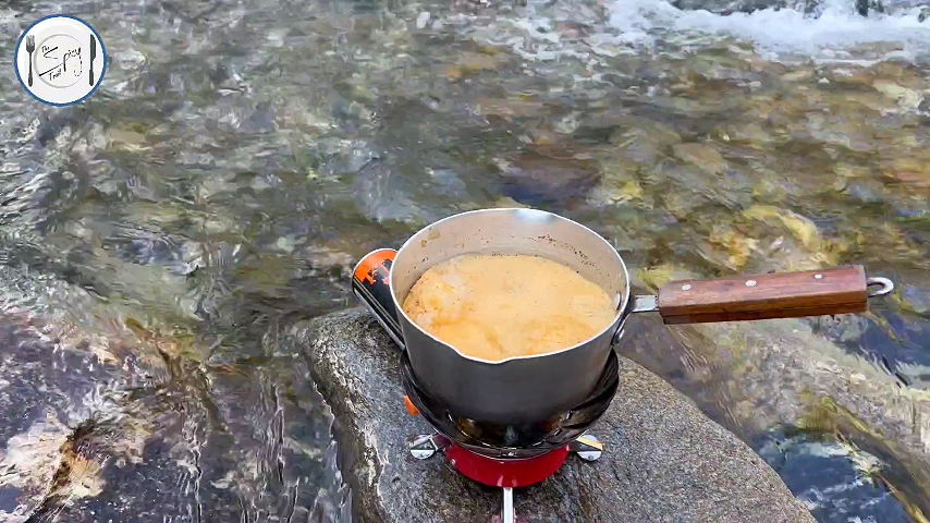 4th step of Caramel Tea Recipe By The Spicy Trail Cooked at Margalla Waterfall, Kel Kashmir Caramel Milk Tea Recipe Outdoor Cooking Travel Diaries 1.0