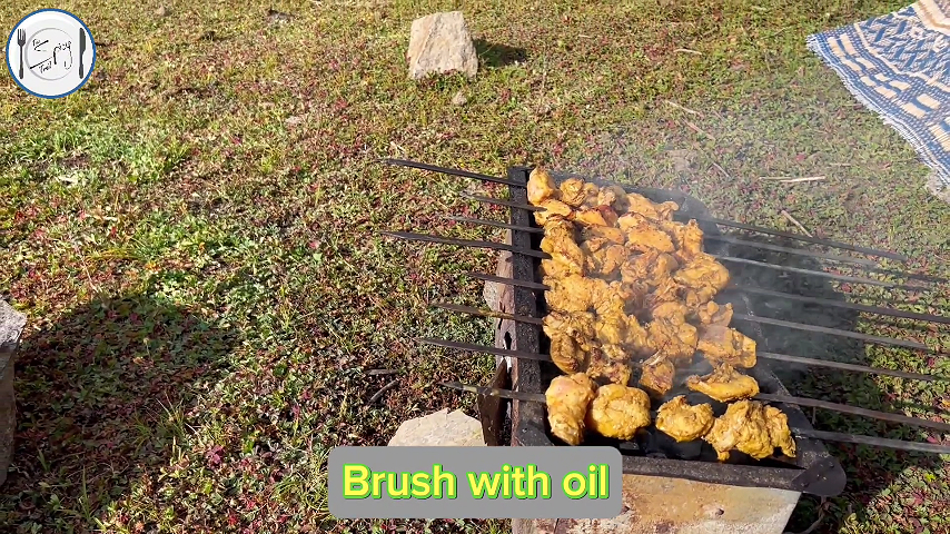 4th step of Chicken Tikka Recipe By The Spicy Trail Cooked at Patlian Lake Base Camp Kashmir Outdoor Cooking Travel Diaries 1.0