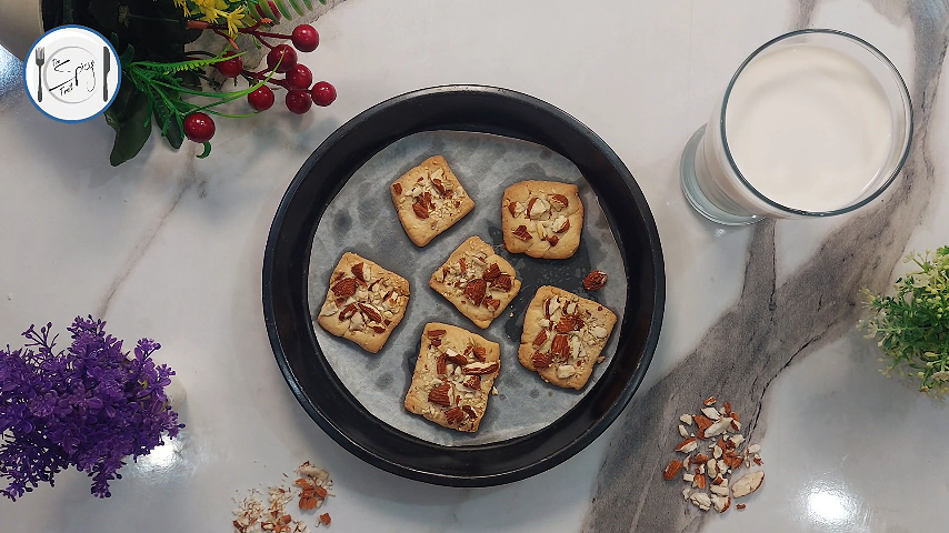 6th step of Almond Cookies Recipe By The Spicy Trail Almond Butter Cookies Almond Biscuits Recipe Badam Biscuits