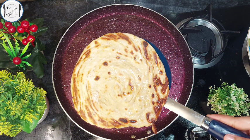 9th step of Lachha Paratha Recipe By The Spicy Trail Lachedar Paratha Easy Laccha Paratha