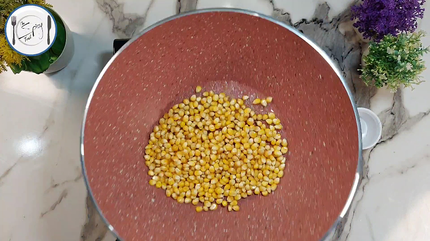 1st step of Easy Popcorn Recipe By The Spicy Trail How To Make Popcorn At Home Street Food