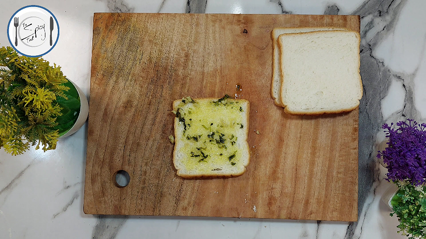 2nd step of Easy Flower Cheese Garlic Bread Recipe By The Spicy Trail Easy Breakfast Kids Lunchbox Ideas