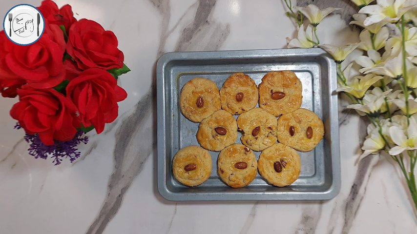 4th step of Chewy Almond Cookies Recipe By The Spicy Trail Almond Biscuits Recipe Chinese Almond Cookies