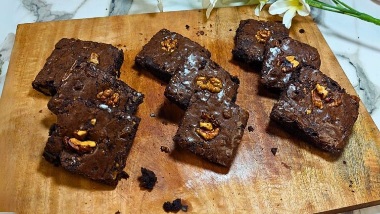 Chocolate Walnut Brownies Recipe By The Spicy Trail