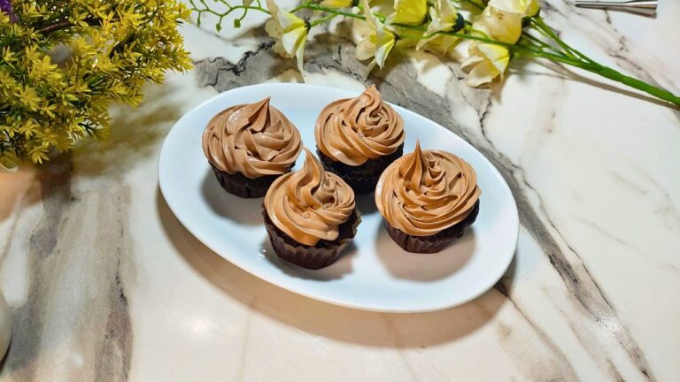 Nutella Cupcakes Recipe By The Spicy Trail | Chocolate Cupcakes With Nutella Filling Recipe