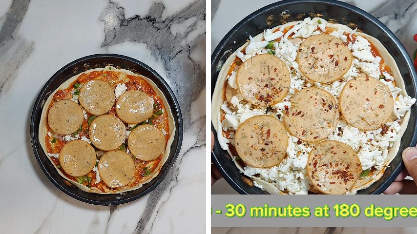 5th step of Easy Chicken Pepperoni Pizza Recipe By The Spicy Trail