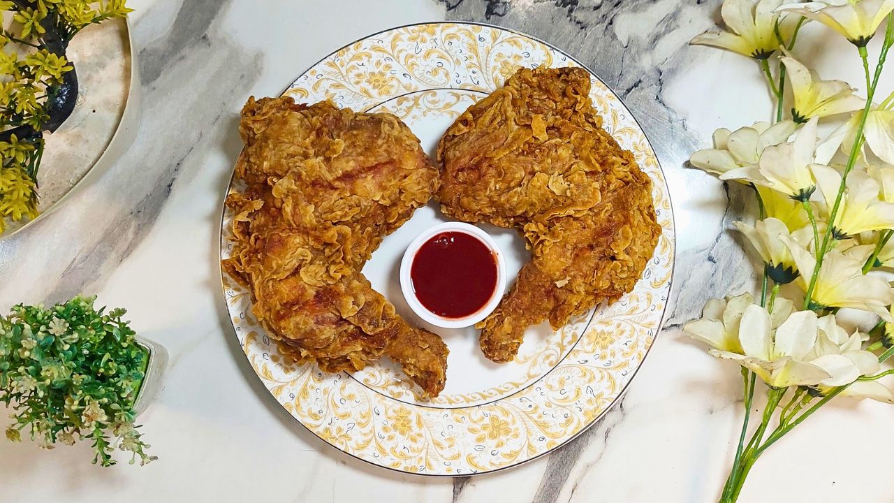 Featured Image of Chicken Broast in Pressure Cooker Recipe By The Spicy Trail Crispy Fried Chicken