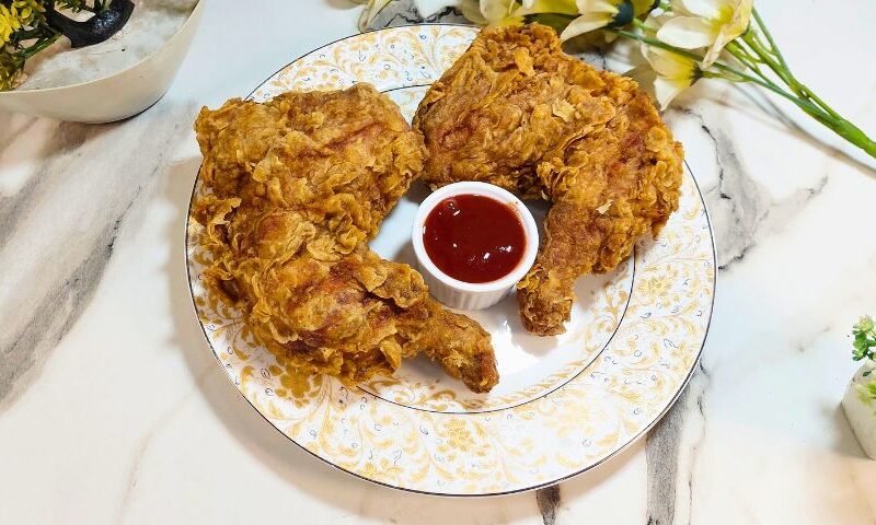 Chicken Broast in Pressure Cooker | Crispy Fried Chicken