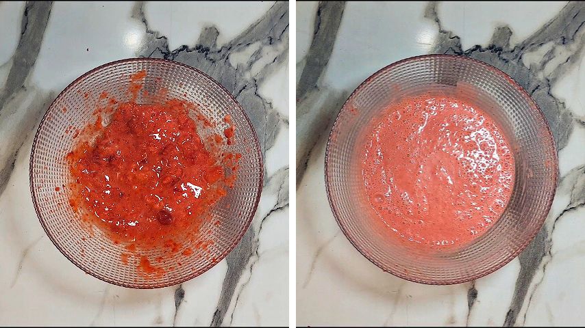 1st step of How to Make Fluffy Strawberry Flavored Pancakes By The Spicy Trail